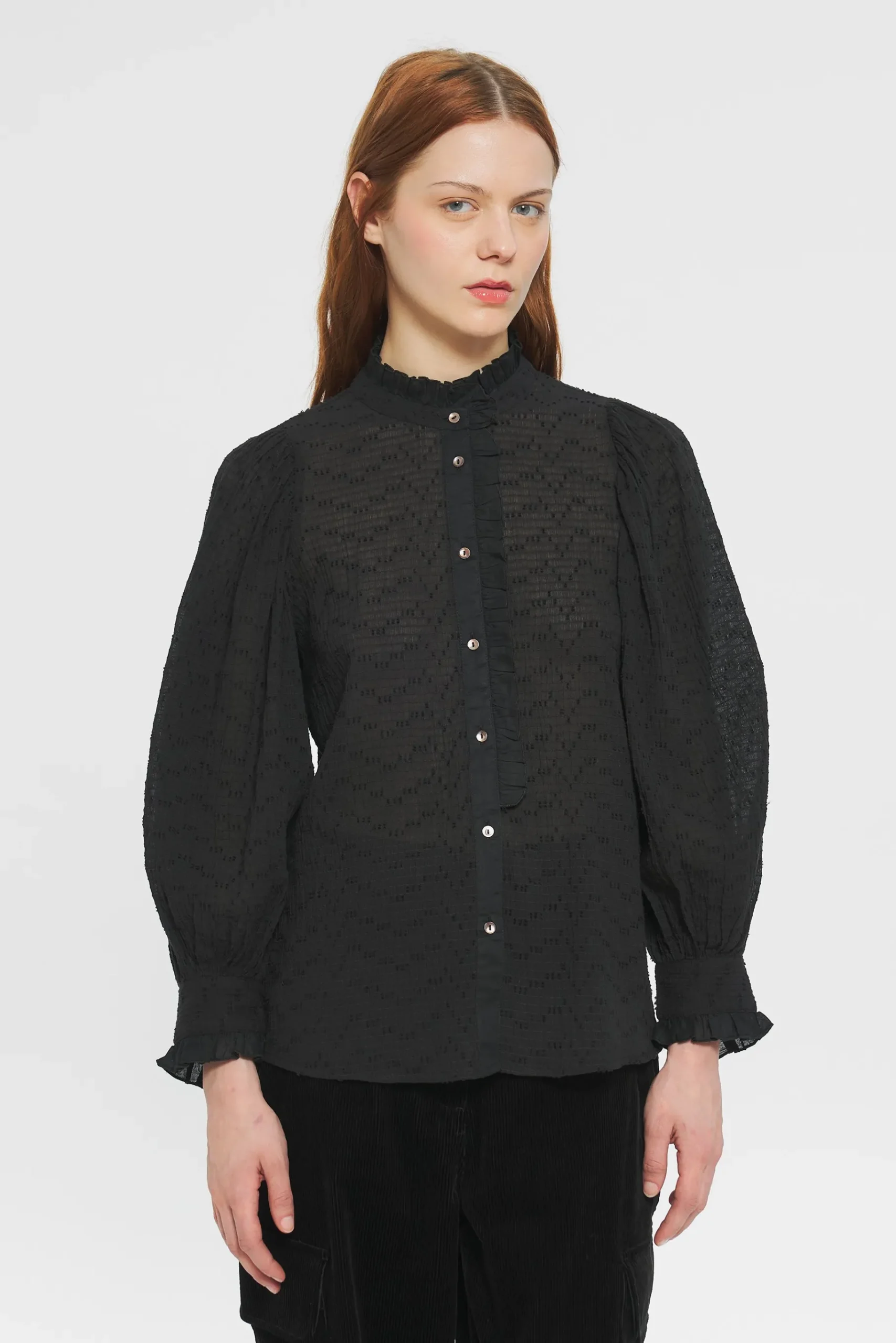 ANTIK BATIK Yvette Blouse Black Store