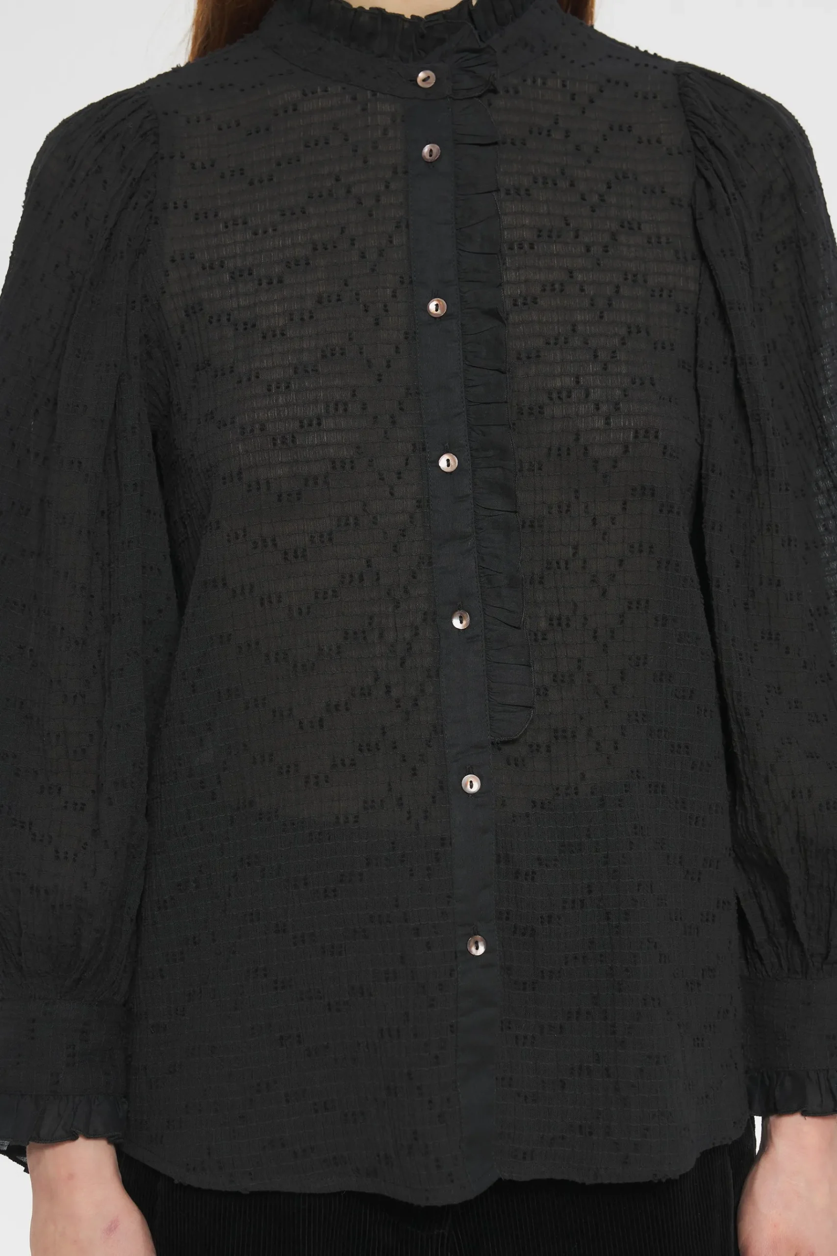 ANTIK BATIK Yvette Blouse Black Store