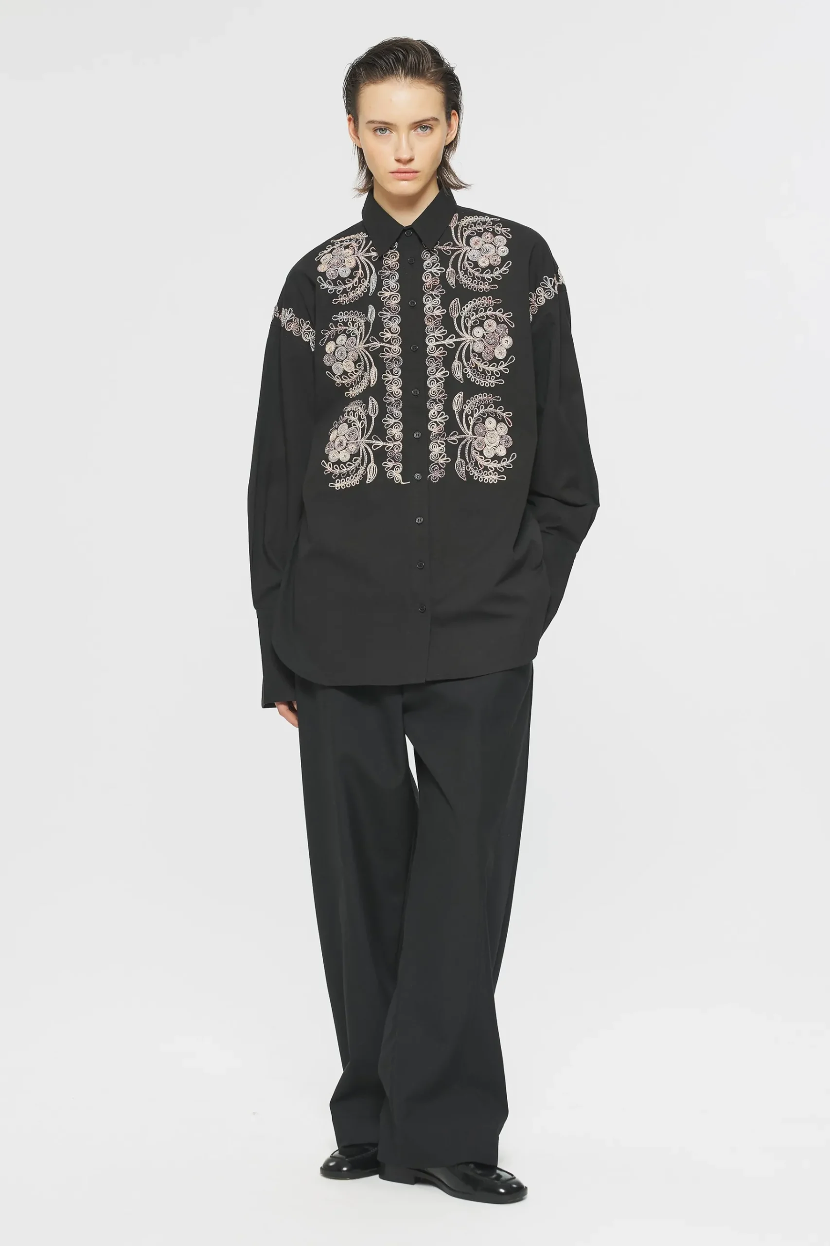 ANTIK BATIK Ziggy Embroidered tunic Black Cheap