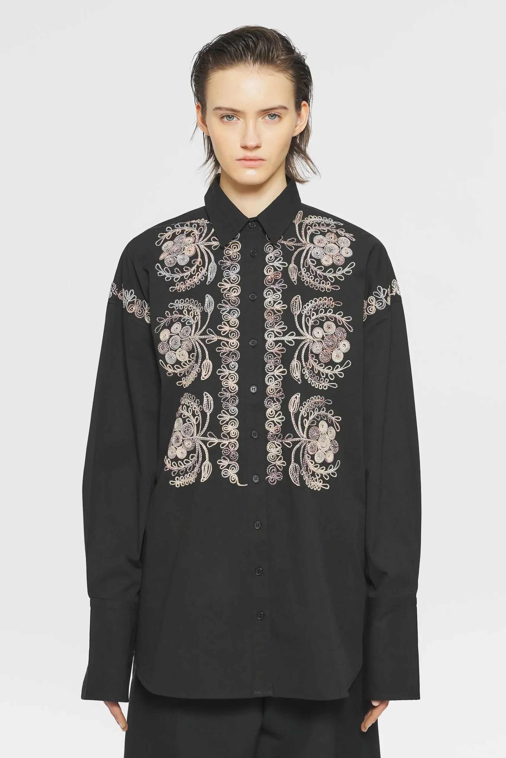 ANTIK BATIK Ziggy Embroidered tunic Black Cheap
