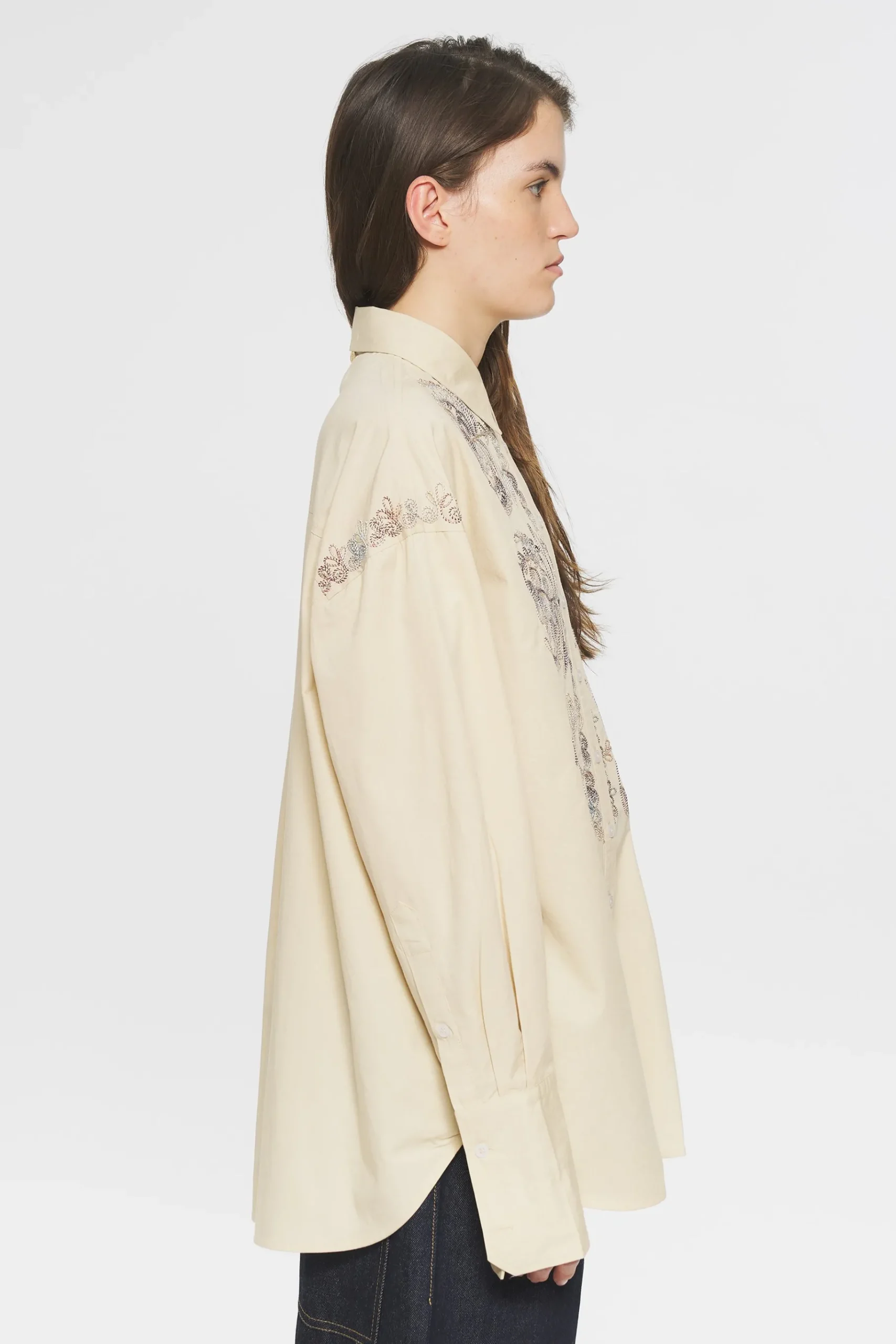 ANTIK BATIK Ziggy Embroidered tunic Cream Cheap